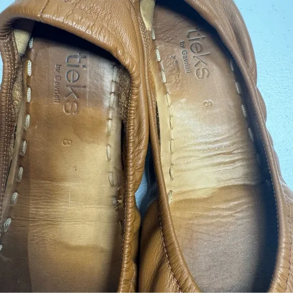 Tieks by Gavrieli Flats Leather California Chestnut Slip on Comfort size 8