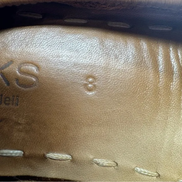 Tieks by Gavrieli Flats Leather California Chestnut Slip on Comfort size 8