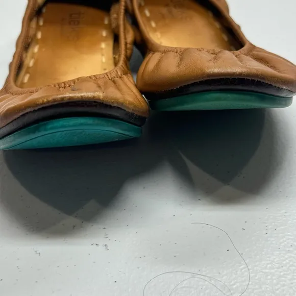 Tieks by Gavrieli Flats Leather California Chestnut Slip on Comfort size 8