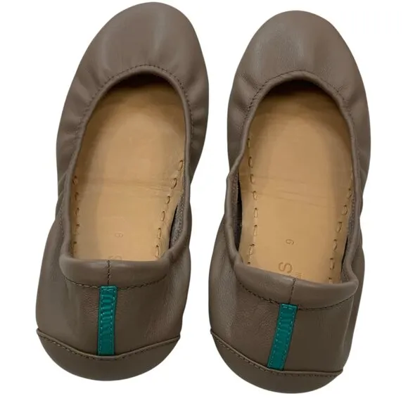 Tieks By Gavrieli Women's Ballet Flats Shoes 9 Taupe Travel Versatile
