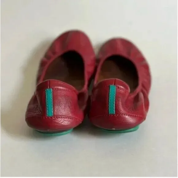 Tieks by Gavrieli Women's Cardinal Red Ballet Flats Leather Comfort Shoes Size 7