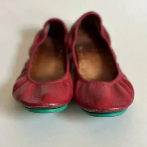 Tieks by Gavrieli Women's Cardinal Red Ballet Flats Leather Comfort Shoes Size 7