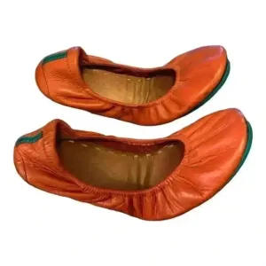 Tieks by Gavrieli Women's Orange Ballet Flats Size 8 Foldable Travel Shoes