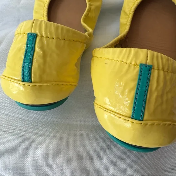 Tieks Yellow Ballet Flats with Elastic Topline and Flexible Design #0001
