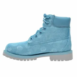 Timberland Big Kids Maui Blue Floral Waterproof Winter Boots Fabric