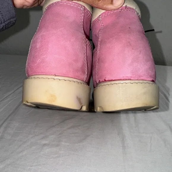 TIMBERLAND Boots NELLIE Size 8M Pink Leather WATERPROOF Outdoor22367 Barbiecore
