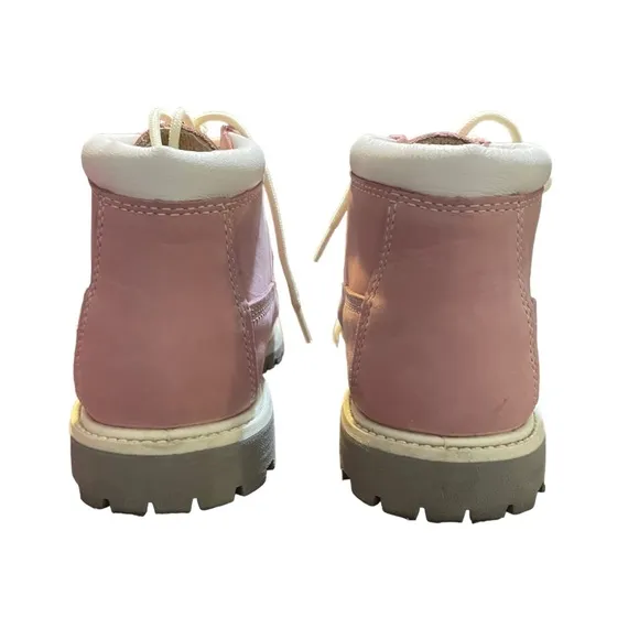 TIMBERLAND Boots NELLIE Womens Size 8.5 M Pink Leather WATERPROOF Outdoor