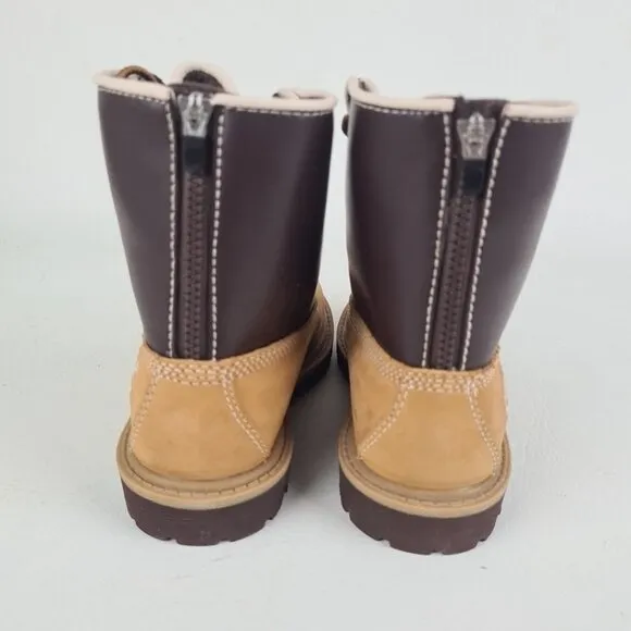 Timberland Letterman SPD TODDLER Boots Waterproof Wheat Leather SZ 10