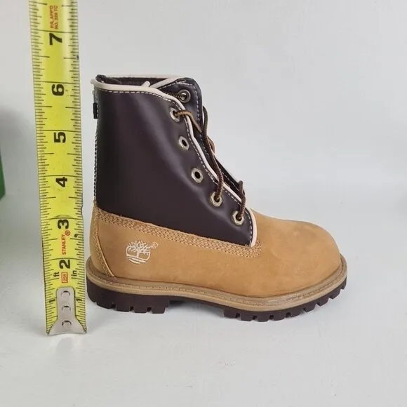 Timberland Letterman SPD TODDLER Boots Waterproof Wheat Leather SZ 10