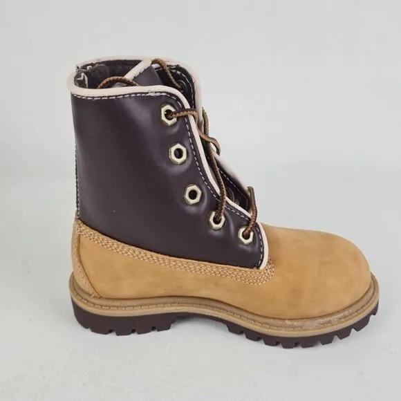 Timberland Letterman SPD TODDLER Boots Waterproof Wheat Leather SZ 10
