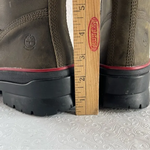 Timberland Malynn Waterproof Cold Weather Leather Boots Women 9.5 Chunky Zip Up