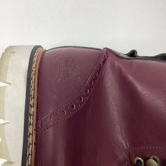 Timberland Maroon waterproof Mid cut street Boots Size 8.5
