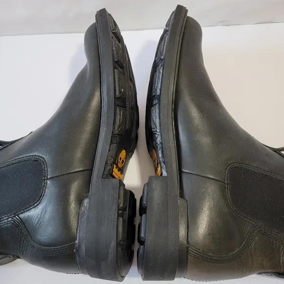 Timberland Mens Black Stormbucks Waterproof Chelsea Boots Sz 7M Leather Comfort