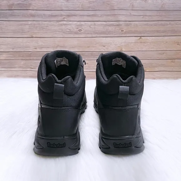 Timberland Men’s Keele Ridge Waterproof Mid Hiker Boots In Black