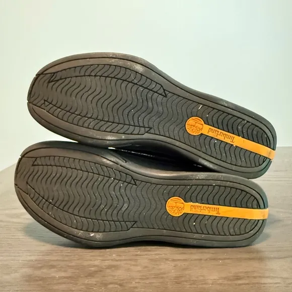 Timberland Men’s Loafers Black Genuine Leather Casual Shoes Slip On Size 10 M
