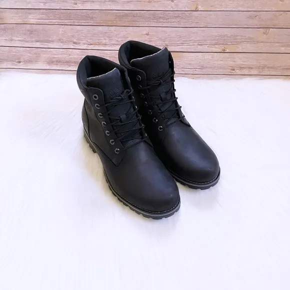 Timberland Men’s Rugged 6 Inch Waterproof Black Boots