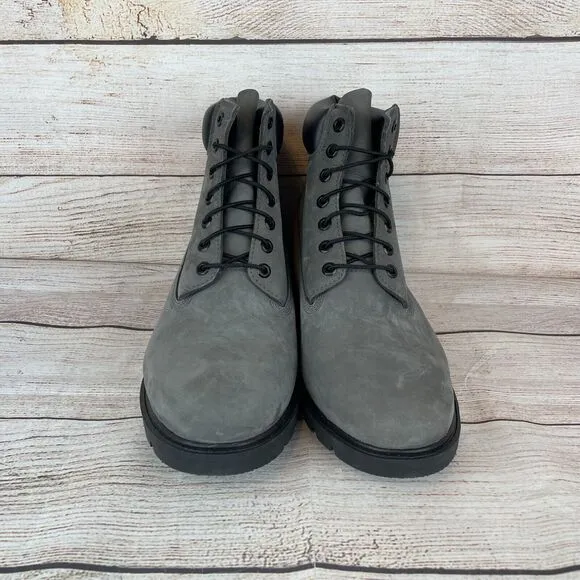 Timberland Mens Sz 13 Premium 6&quot; Waterproof Boots Gray