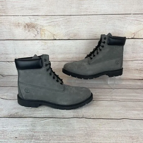 Timberland Mens Sz 13 Premium 6&quot; Waterproof Boots Gray