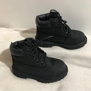 Timberland Mid Black Waterproof Hiker Boots Toddlers Size 7M