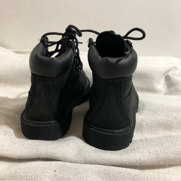 Timberland Mid Black Waterproof Hiker Boots Toddlers Size 7M