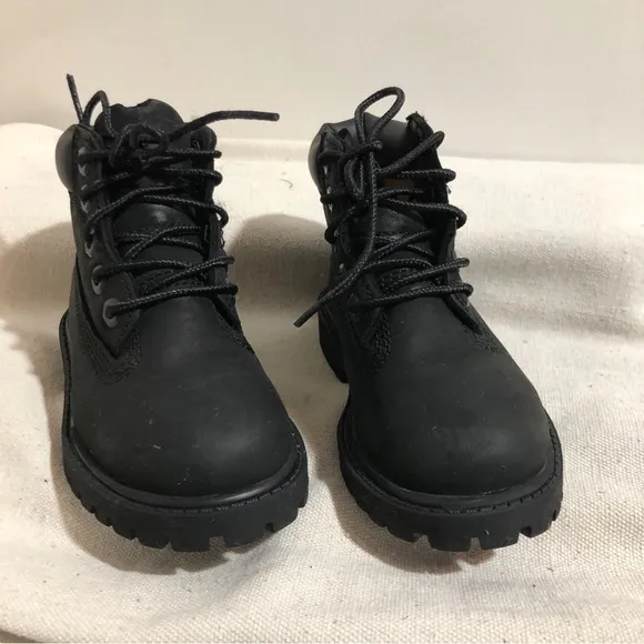 Timberland Mid Black Waterproof Hiker Boots Toddlers Size 7M