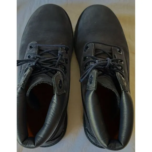 Timberland‎ Navy Blue Youth 6&quot; Premium Waterproof Boots (3793A) Youth US 5 EUC