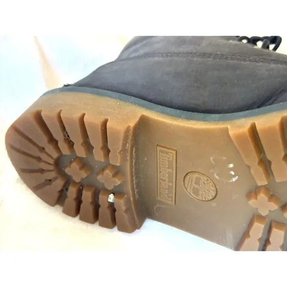 Timberland‎ Navy Blue Youth 6&quot; Premium Waterproof Boots (3793A) Youth US 5 EUC