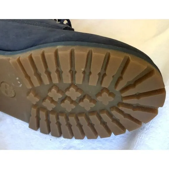 Timberland‎ Navy Blue Youth 6&quot; Premium Waterproof Boots (3793A) Youth US 5 EUC
