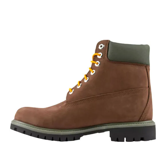 Timberland Premium TB0A2CX8931 Combat Boots Mens Brown Leather Waterproof MER398