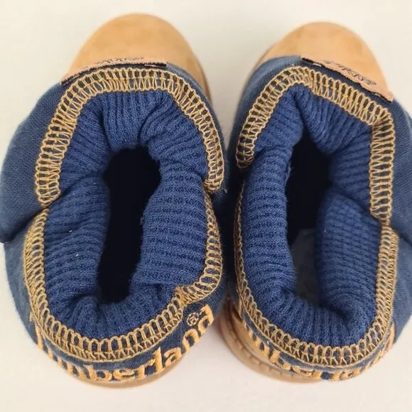 Timberland Roll Top Thrml TODDLER Boots Waterproof Wheat Leather Size 7