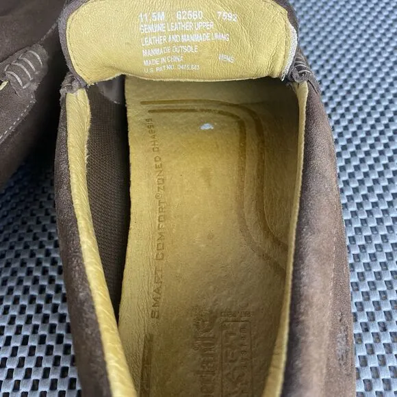 Timberland Slip On Loafers Shoes Mens Size 11.5 M Brown Leather Casual