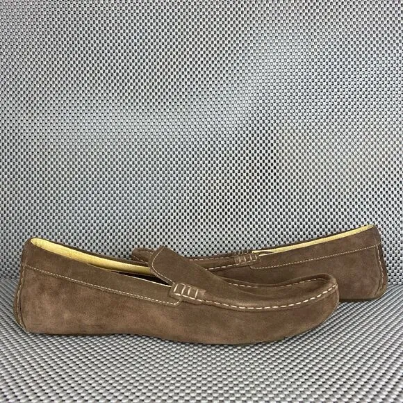 Timberland Slip On Loafers Shoes Mens Size 11.5 M Brown Leather Casual