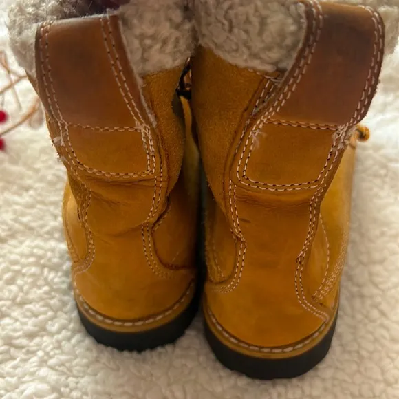 TIMBERLAND Tan LEATHER Lined BOOTS 39975M🥾Size 5.5 Men’s/38 Euro