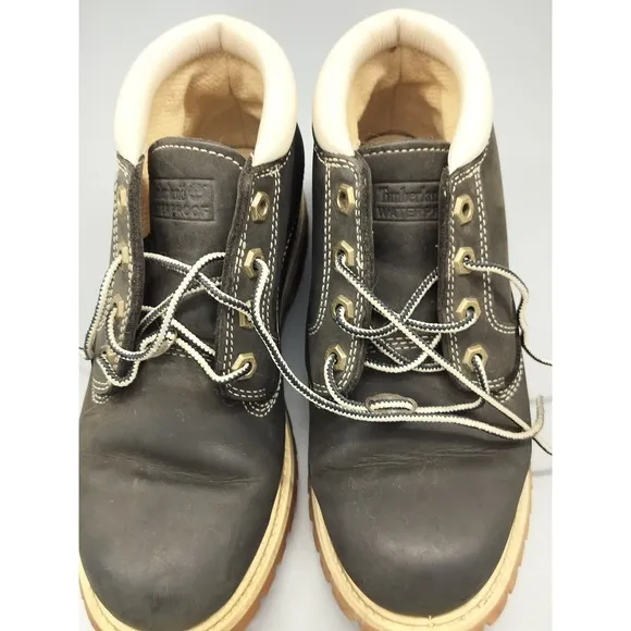 Timberland Waterproof Leather Ankle Boots Casual Workwear Size 6.5M GENTLY WORN