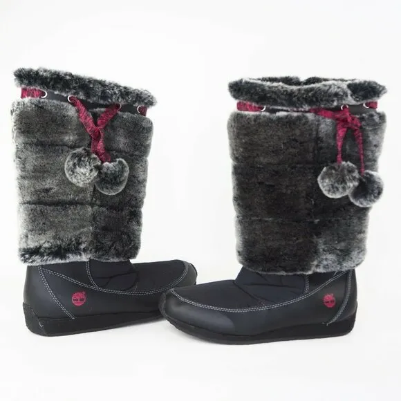 TIMBERLAND Winterberry Tall Fur Boot 59994 Boots Black