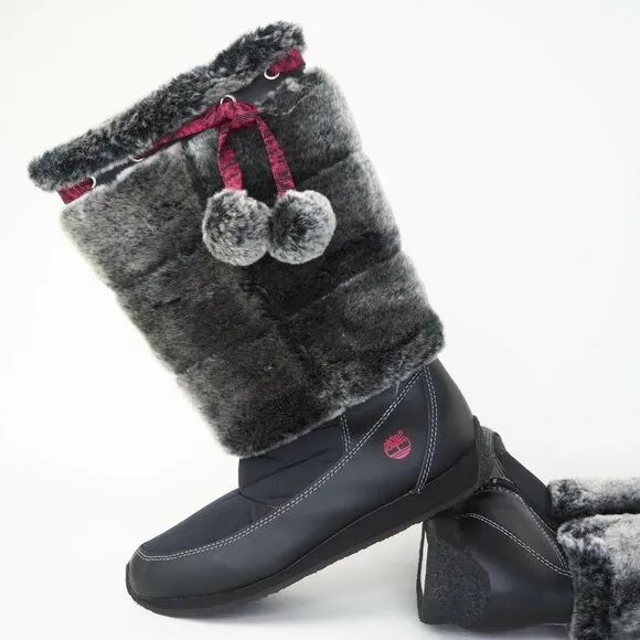 TIMBERLAND Winterberry Tall Fur Boot 59994 Boots Black