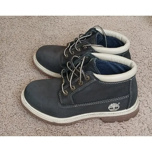 Timberland Women's Nellie Chukka Boot Navy Blue Waterproof Size 7
