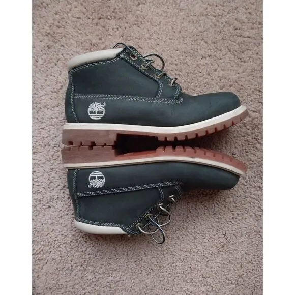 Timberland Women's Nellie Chukka Boot Navy Blue Waterproof Size 7
