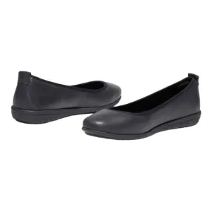 Timberland Women's Bradstreet Ultra Ballerina Flats Black Leather 9.5M New