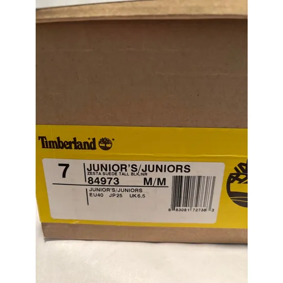 Timberland Zesta Suede Boots, Size 9, Black