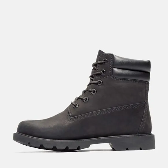 Timberland Linden Woods TB1A156S001 Boots Women's Black Waterproof Combat TF2622