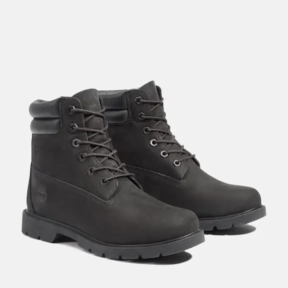 Timberland Linden Woods TB1A156S001 Boots Women's Black Waterproof Combat TF2622