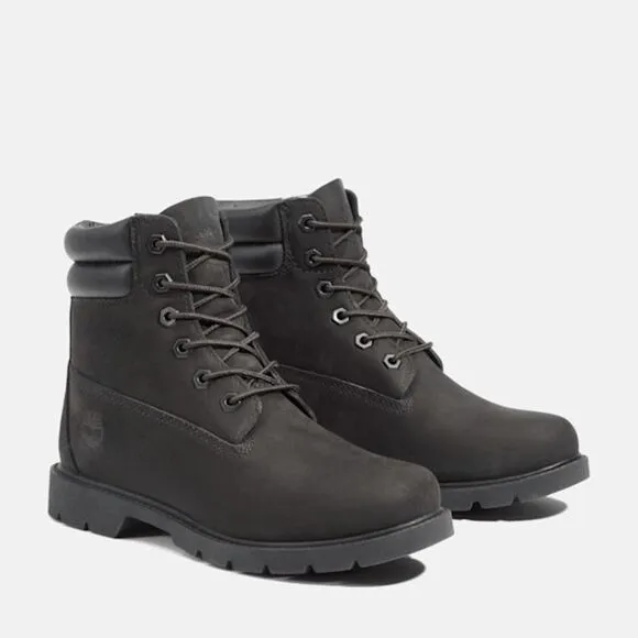 Timberland Linden Woods TB1A156S001 Boots Women's Black Waterproof Combat TF2622