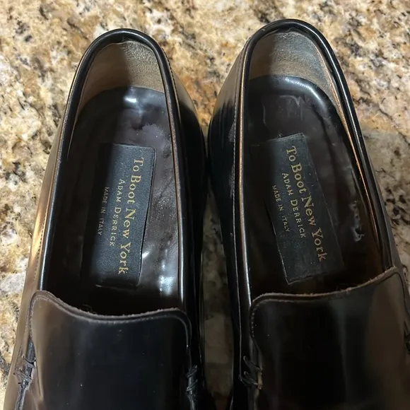 To Boot New York black leather loafers