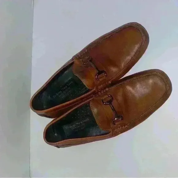 To Boot New York del Amo leather cognac drivers loafers size 9