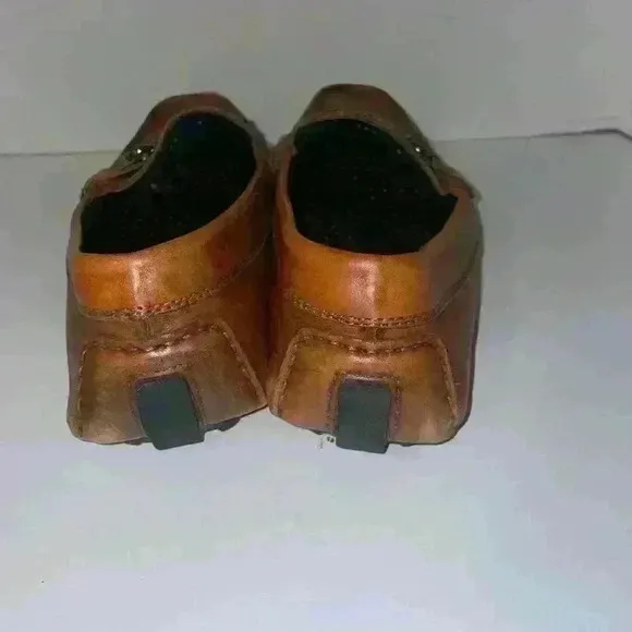 To Boot New York del Amo leather cognac drivers loafers size 9