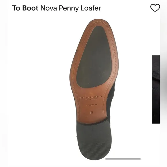 To Boot New York men Nova Penny Loafer black Size 8.5 gently used