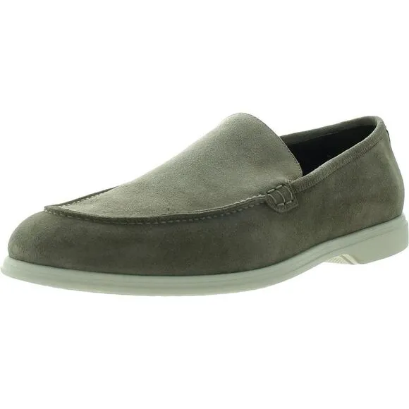 To Boot New York Mens Cassidy Taupe Solid Suede Loafers Imperfections