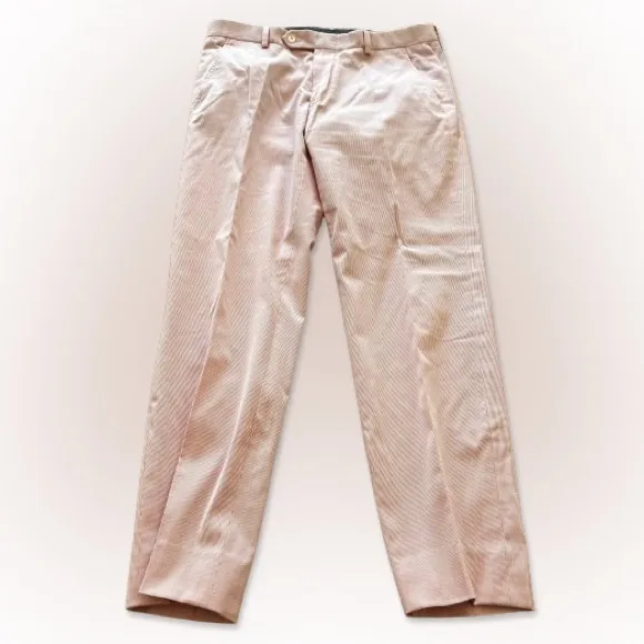 Todd Snyder Pink Fine Corded cotton Stripe Sutton Suit -38S (30 waist)
