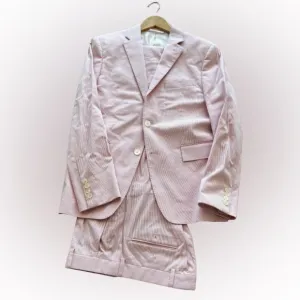 Todd Snyder Pink Fine Corded cotton Stripe Sutton Suit -38S (30 waist)